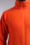 Unisex Ön Fermuarlı  Turuncu  Polar 