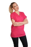 V YAKA DOKTOR ÖNLÜĞÜ ECZACI ÖNLÜĞÜ LABORANT ÖNLÜĞÜ HEMŞİRE ÖNLÜĞÜ ESTETİSYEN ÖNLÜĞÜ PEMBE KISA KOL KADIN ÖNLÜK