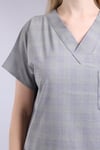 V Yaka Siyah Kısa Kol Scrubsııoı
