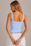  Bebe Mavi Ribana Askılı Top-Slim Fit Kadın Atlet