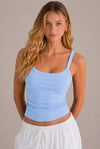  Bebe Mavi Ribana Askılı Top-Slim Fit Kadın Atlet