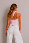 Pembe Jarse Ribana Halter Top 