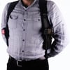 Airsoft Tabanca Kılıfı Universal Tüm Tabancalar İçin Çift Silah Koltukaltı Kumaş Siyah