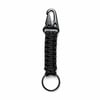 Askeri Karabinalı Paracord Anahtarlık ve Çanta Askısı Siyah