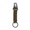 Askeri Karabinalı Paracord Anahtarlık ve Çanta Askısı Haki