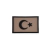 Büyük Türk Bayrağı Silikon Patch Arma