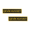 Müdür Çevik Kuvvet Cep Yazısı Sarı Renkli 1 Çift