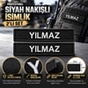 Siyah Nakışlı İsimlik 2 Adet - Kişiye Özel Cırtlı İsim Soyisim Patch