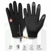 Softshell Motosiklet Eldiveni Kışlık Rüzgar Geçirmez Dokunmatik Kaymaz Siyah