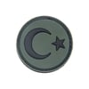 Türk Bayrağı Yuvarlak Silikon Patch Arma