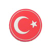 Türk Bayrağı Yuvarlak Silikon Patch Arma