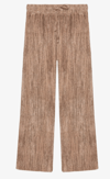 01183 İnce Fitilli Pantolon Karamel