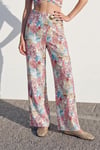 01960 Desenli Pantolon Pembe