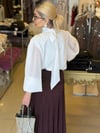 252200 Bel Lastikli Bluz Ekru