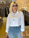 31844 Tintli Cebi Taşlı Jean Pantolon Mavi