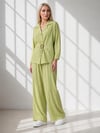 4217 Toka Detaylı Bluz Pantolon Takım Yeşil