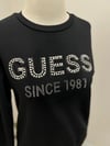 5006 Guuss Since Taşlı Sweat Siyah