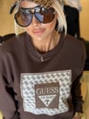 5960 KARE GESS/Kahve/S