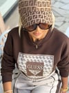 5960 KARE GESS/Kahve/S