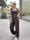71153 Beli Lastikli Pantolon Kahve