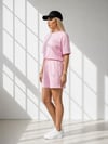 7703 Taşlı G Şortlu Takım Pembe