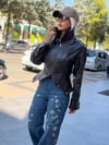 8680 ÇATLAK DERİ MONT /Siyah