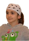 Desenli Beyaz Çocuk Bone