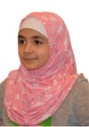 Pembe Yonca Çocuk Pratik Eşarp