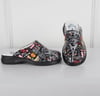 HİPOKRAT MEDİKAL OUTLETSiyah Eiffel Desenli Sabo Terlik