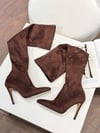     Mocha Kahve Süet 10 cm Çizme 
