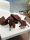  Mocha Kahve Süet 12 cm Çizme 