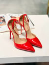  Velisse Kırmızı Rugan 12 cm Stiletto