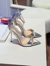 Beyonce Gümüş Mat 12 cm Sandalet 