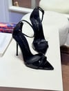 Beyonce Siyah Rugan 12 cm Sandalet 