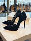 Chiara Siyah Dantel 12 cm Stiletto