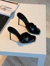 Glossé Siyah Rugan 10 cm Terlik