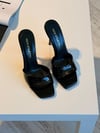 Glossé Siyah Rugan 10 cm Terlik