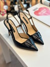 Lexi Siyah Mat Toka Detay 10 cm Stiletto