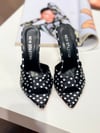 Ponny Siyah Saten 12 cm Terlik
