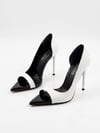 Rouge Beyaz Rugan 10 cm Stiletto