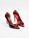 Rouge Siyah Rugan 10 cm Stiletto