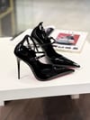 Viass Siyah Rugan 12 cm Stiletto 