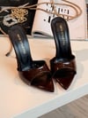 Viva Kahve Rugan 12 cm Terlik