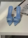 Viva Mavi Rugan 10 cm Terlik 