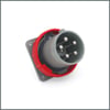 CEE Serisi Düz Pano Fişi 125A (IP67) 400V 3P+N+T h:6(DISC)