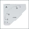 Frer Ampermetre Skalası AC 25/1A  (72x72mm.) 90°