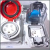 IP66 Kombinasyon Panosu 1ad 3x16A, 1ad Shuko 16A, 1 ad 5x32A Kilitli P.