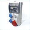 IP66 Kombinasyon Panosu  2 ad. 3x16A, 1 ad. 5x32A Kilitli P. 