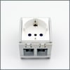 Palazzoli Ray Tipi Schuko Priz (2 Modül) 16A 250V 2P+T (IT/DE) P17-P30)