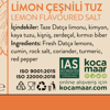 Kocamaar Çiftliği Limon Çeşnili Tuz – Kimyon & Kişniş & Zerdeçal 70 gr